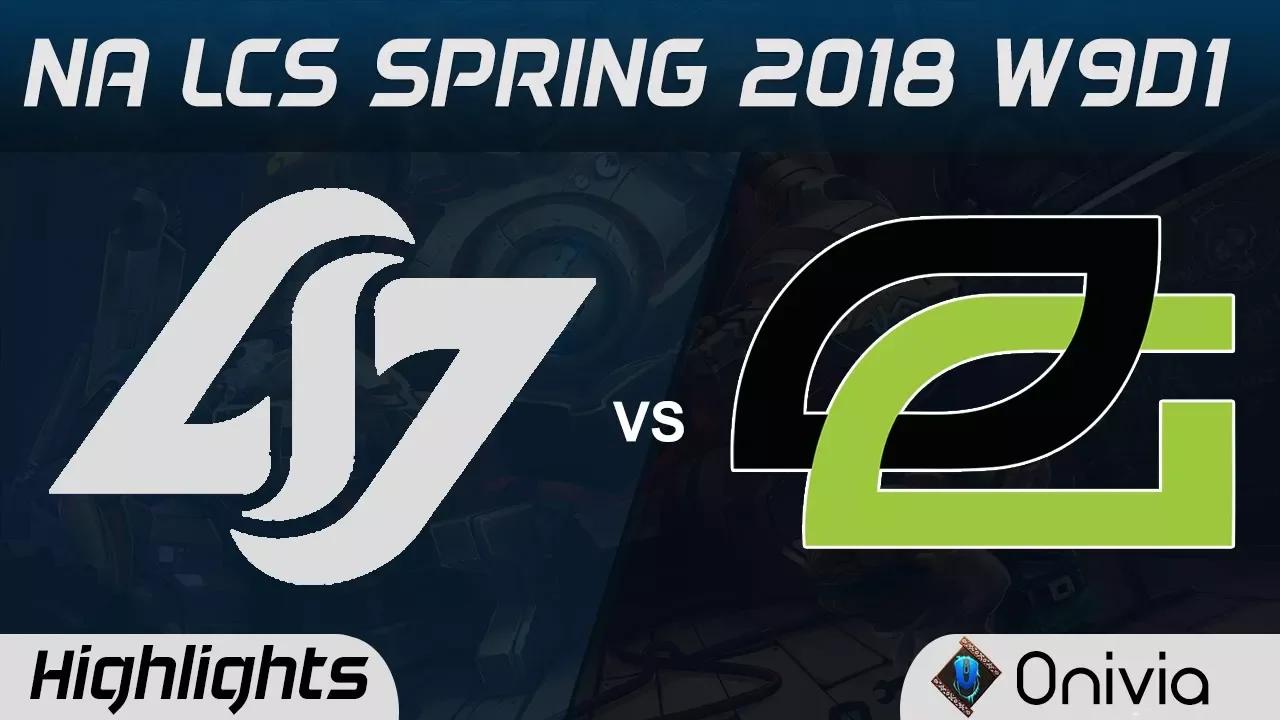 CLG vs OPT Highlights NA LCS Spring 2018 W9D1 Counter Logic Gaming vs Optic Gaming by Onivia thumbnail