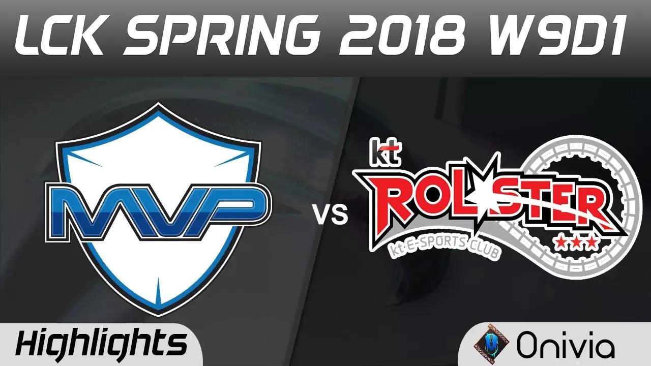 MVP vs KT Highlights Game 2 LCK Spring 2018 W9D1 MVP vs KT Rolster by Onivia thumbnail