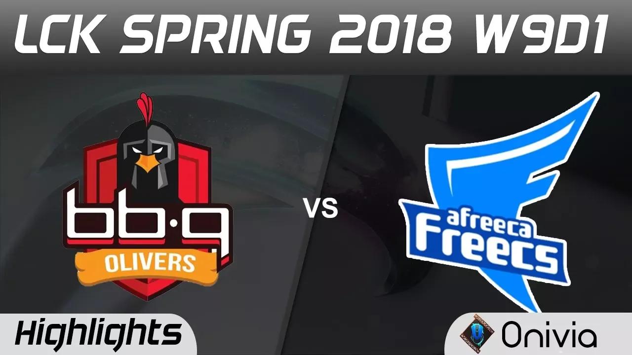 BBQ vs AFS Highlights Game 1 LCK Spring 2018 W9D1 BBQ Olivers vs Afreeca Freecs by Onivia thumbnail