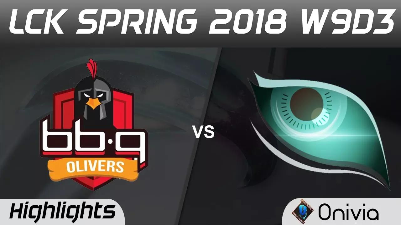 BBQ vs KDM Highlights Game 1 LCK Spring 2018 W9D3 BBQ Olivers vs Kongdoo Monster by Onivia thumbnail