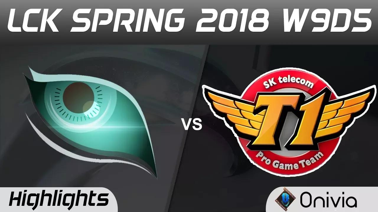 KDM vs SKT Highlights Game 3 LCK Spring 2018 W9D5 Kongdoo Monster vs SK Telecom T1 by Onivia thumbnail