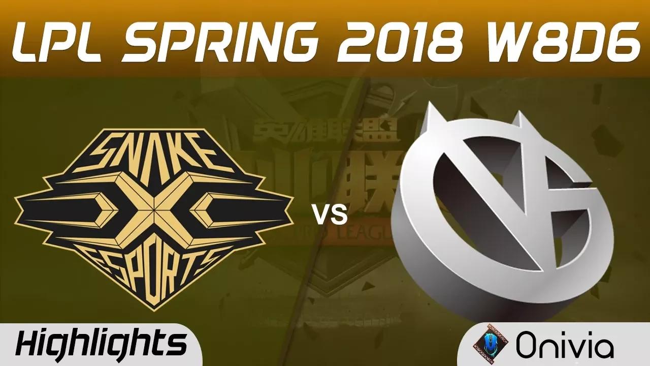 SS vs VG Highlights Game 2 LPL Spring 2018 W8D6 Snake vs Vici Gaming by Onivia thumbnail