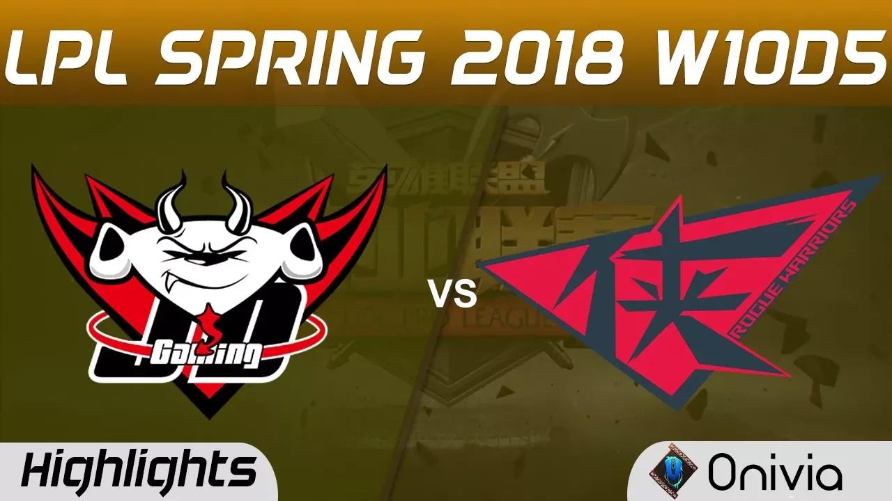 JDG vs RW Highlights Game 3 LPL Spring 2018 W10D5 JD Gaming vs Rogue Warriors by Onivia thumbnail