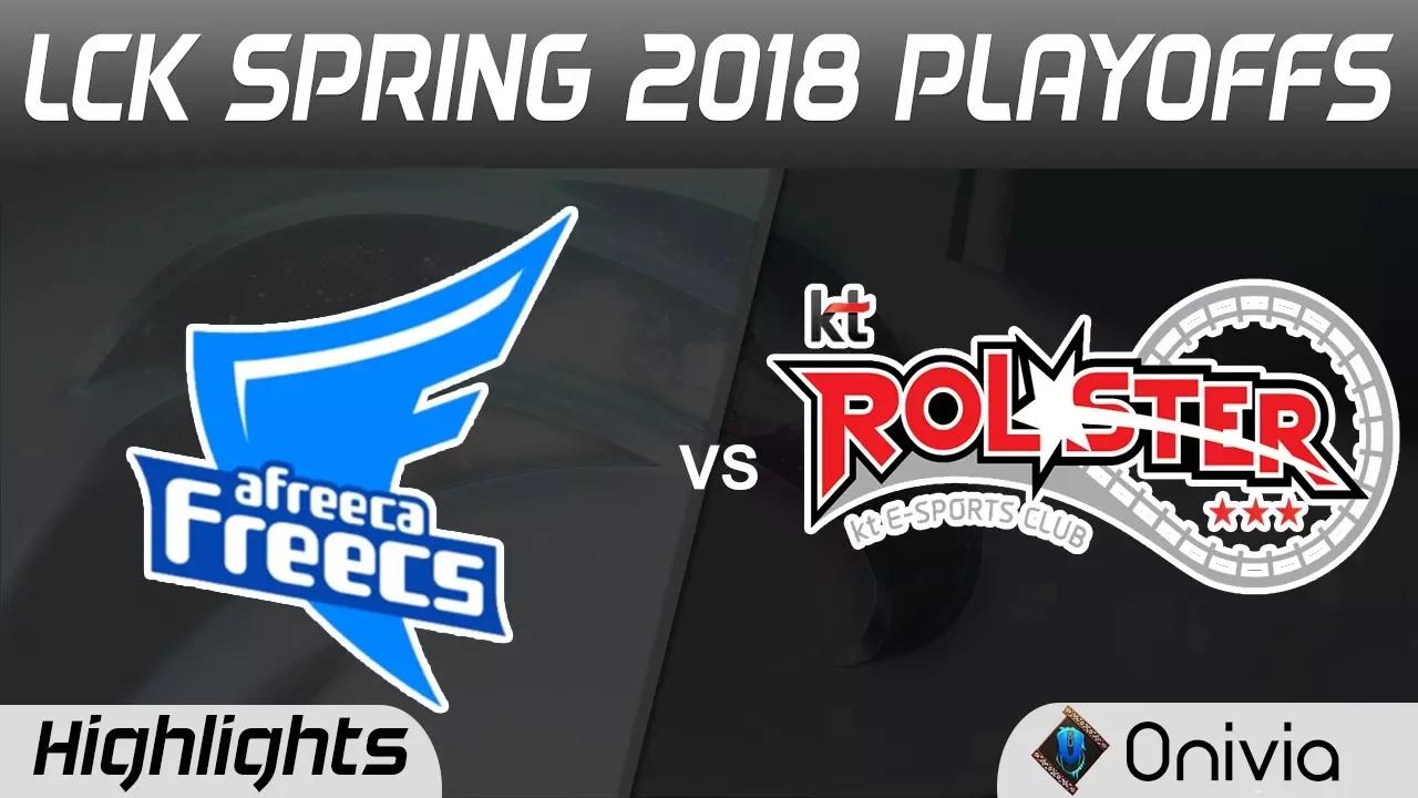 AFS vs KT Highlights Game 2 LCK Spring 2018 Playoffs Afreeca Freecs vs KT Rolster by Onivia thumbnail