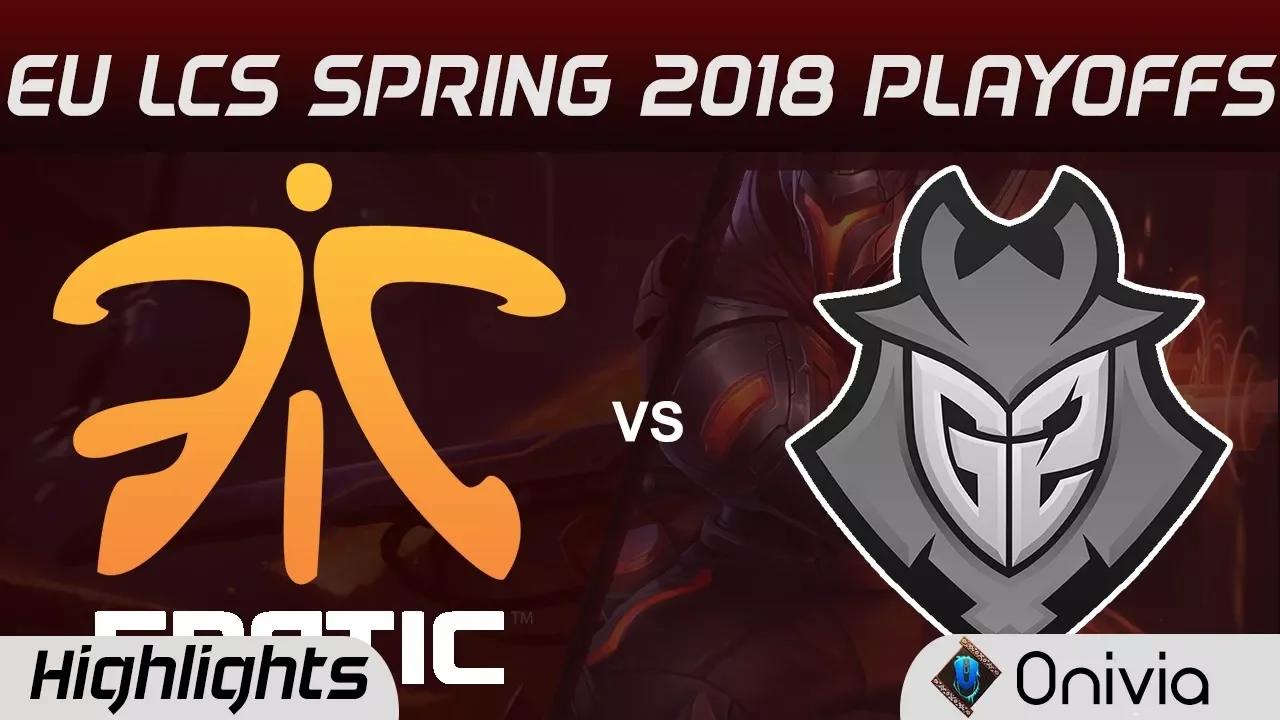 FNC vs G2 Highlights Game 3 EU LCS Spring Playoffs 2018 Fnatic vs G2 Esports By Onivia thumbnail