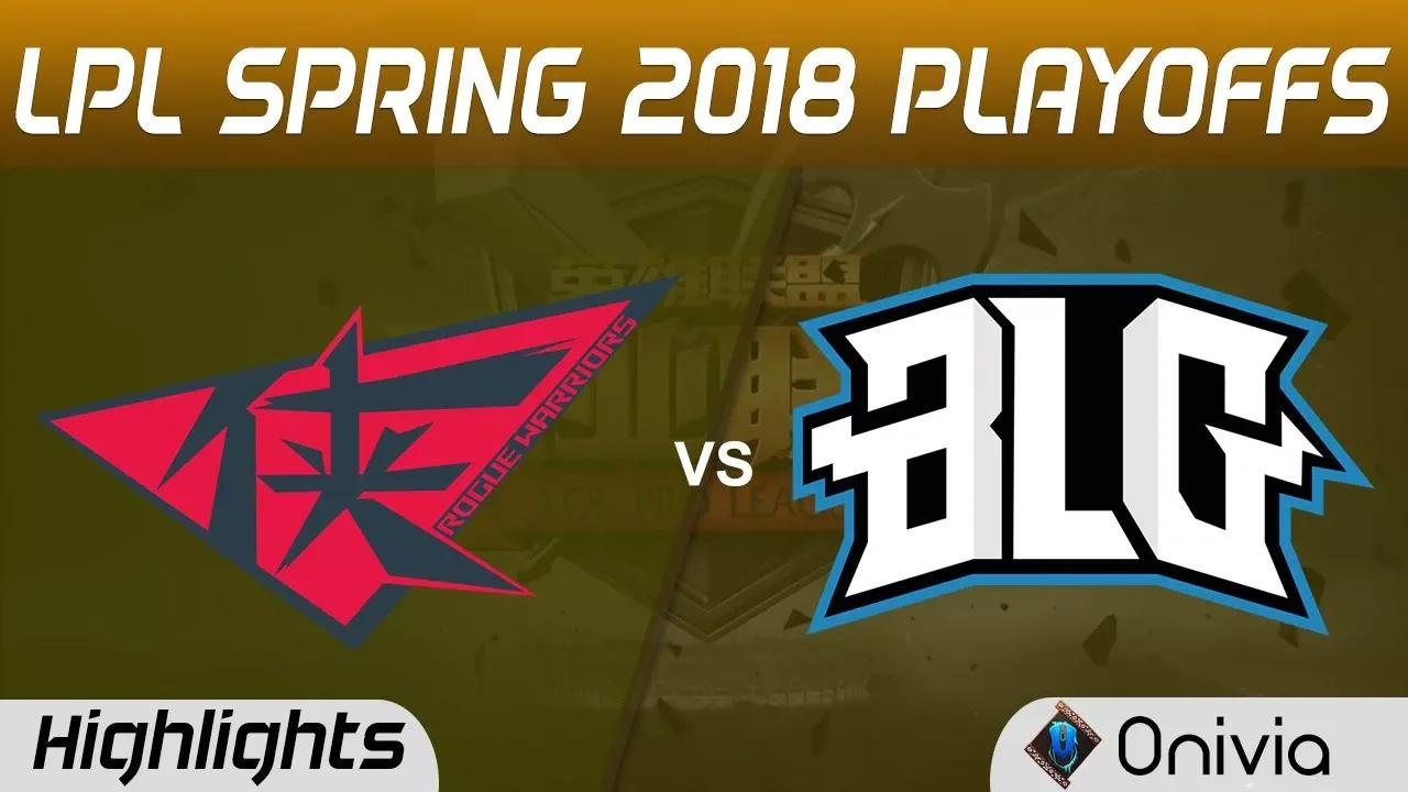 RW vs BLG Highlights Game 5 LPL Spring 2018 Playoffs Rogue Warrior vs Bilibili Gaming by Onivia thumbnail