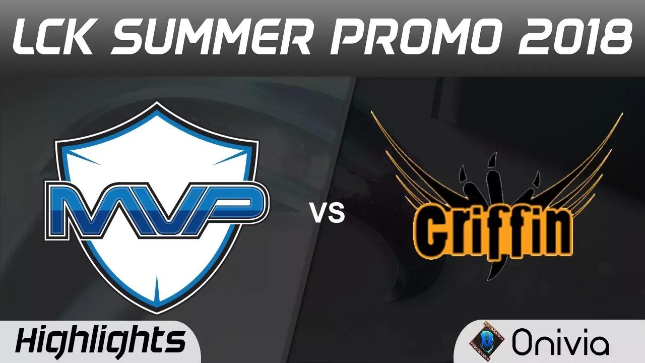 MVP vs GRF Highlights Game 1 LCK Summer 2018 Promotion MVP vs Griffin by Onivia thumbnail