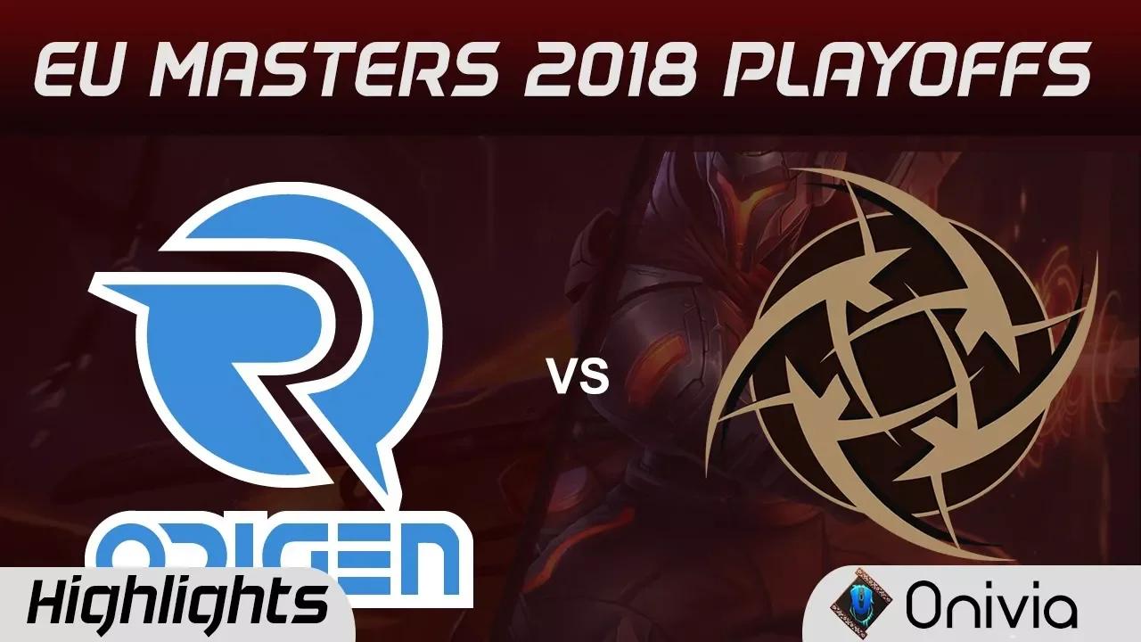 OG vs NIP Highlights Game 1 EU Masters Playoffs 2018 Origen vs Ninjas in Pyjamas By Onivia thumbnail