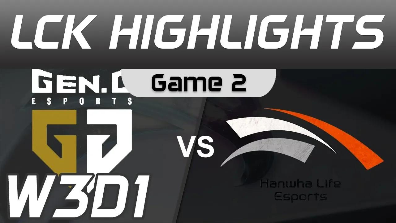 GEN vs HLE Highlights Game 2 LCK Spring 2020 W3D1 Gen G vs Hanwha Life Esports LCK Highlights 2020 thumbnail