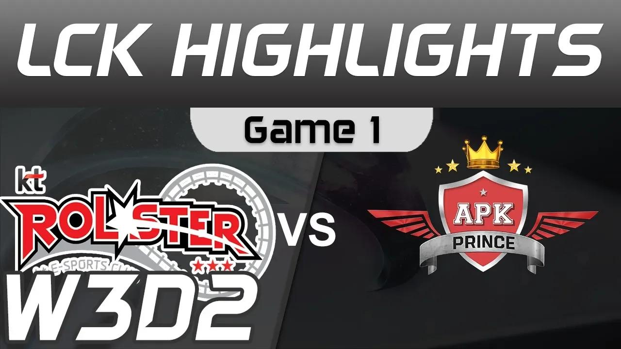 KT vs APK Highlights Game 1 LCK Spring 2020 W3D2 KT Rolster vs APK Prince LCK Highlights 2020 by Oni thumbnail