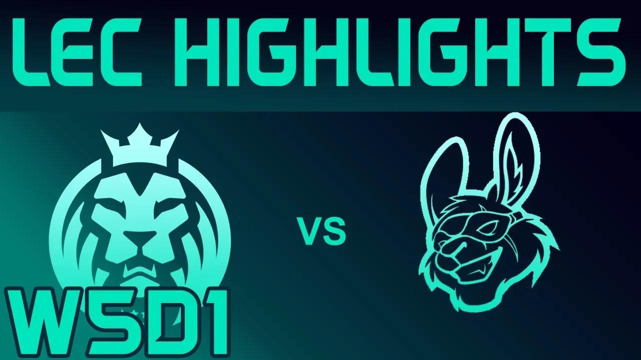 MAD vs MSF Highlights LEC Spring 2020 W5D1 MAD Lions vs Misfits Gaming LEC Highlights 2020 by Onivia thumbnail