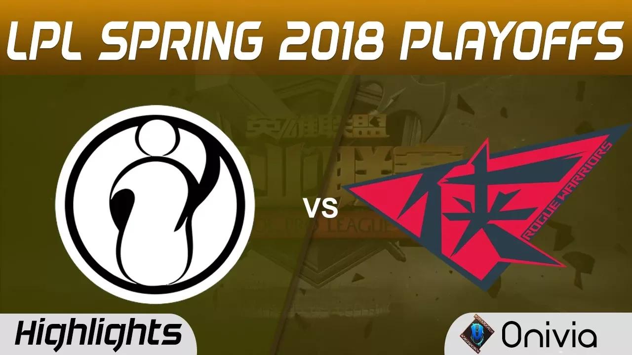 IG vs RW Highlights Game 1 LPL Spring 2018 Playoffs Invictus Gaming vs Rogue Warrior by Onivia thumbnail