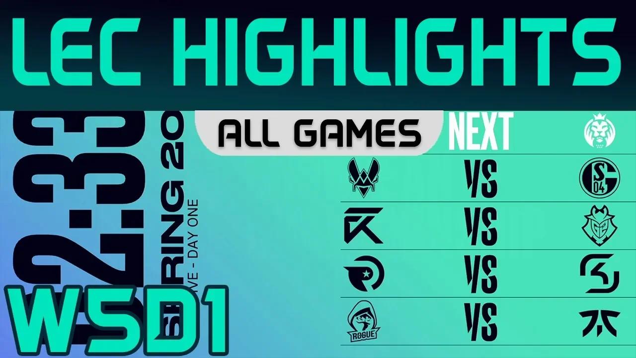 LEC Highlights Week5 Day1 LEC Spring 2020 All Games By Onivia thumbnail