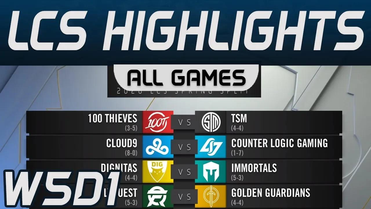 LCS Highlights Week5 Day1 LCS Spring 2020 All Games By Onivia thumbnail