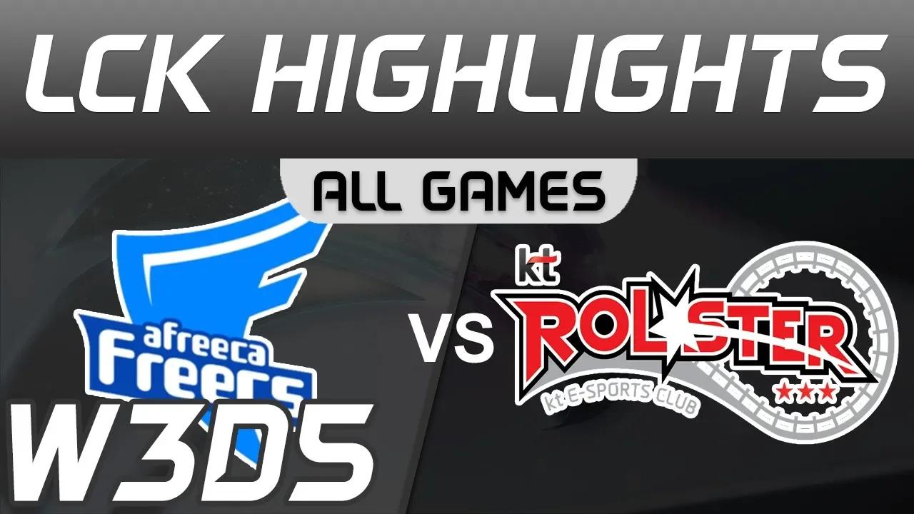 AF vs KT ALL GAMES Highlights LCK Spring 2020 Afreeca Freecs vs KT Rolster LCK Highlights 2020 by On thumbnail