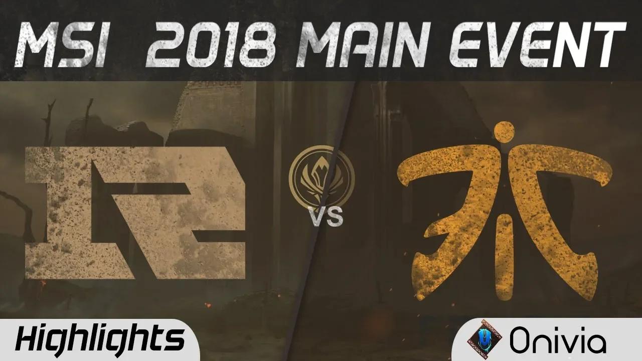 RNG vs FNC Highlights Game 1 MSI 2018 Main Event Royal Never Give Up vs Fnatic by Onivia thumbnail