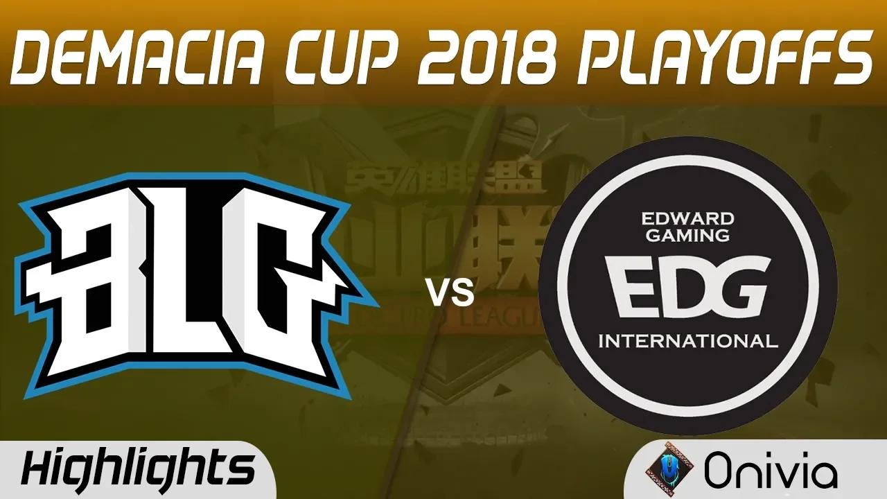 BLG vs EDG Highlights Game 1 Demacia Cup Summer 2018 Playoffs Bilibili Gaming vs Edward Gaming by On thumbnail