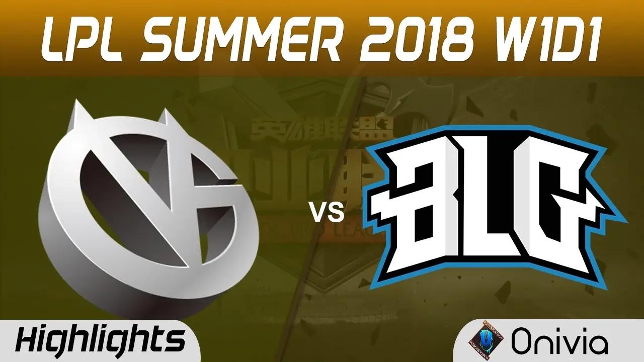 VG vs BLG Highlights Game 2 LPL Summer 2018 Vici Gaming vs Bilibili Gaming by Onivia thumbnail