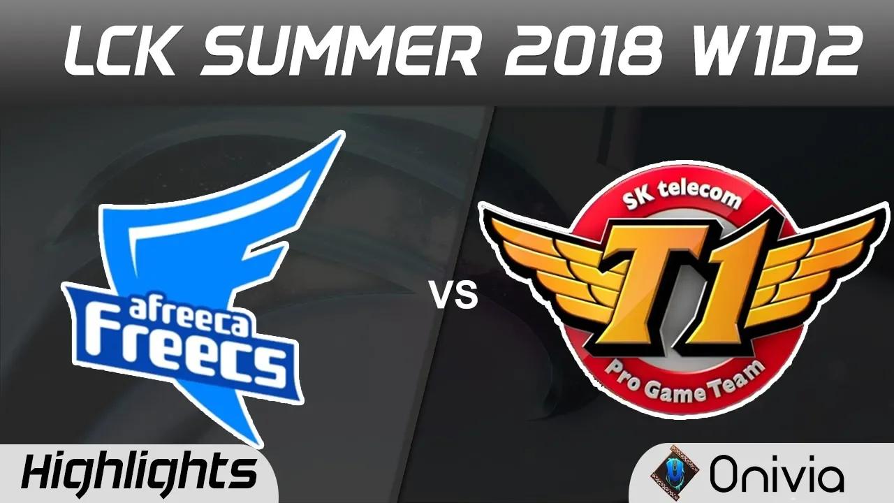 AFS vs SKT Highlights Game 1 LCK Summer 2018 Afreeca Freecs vs SK Telecom T1 by Onivia thumbnail