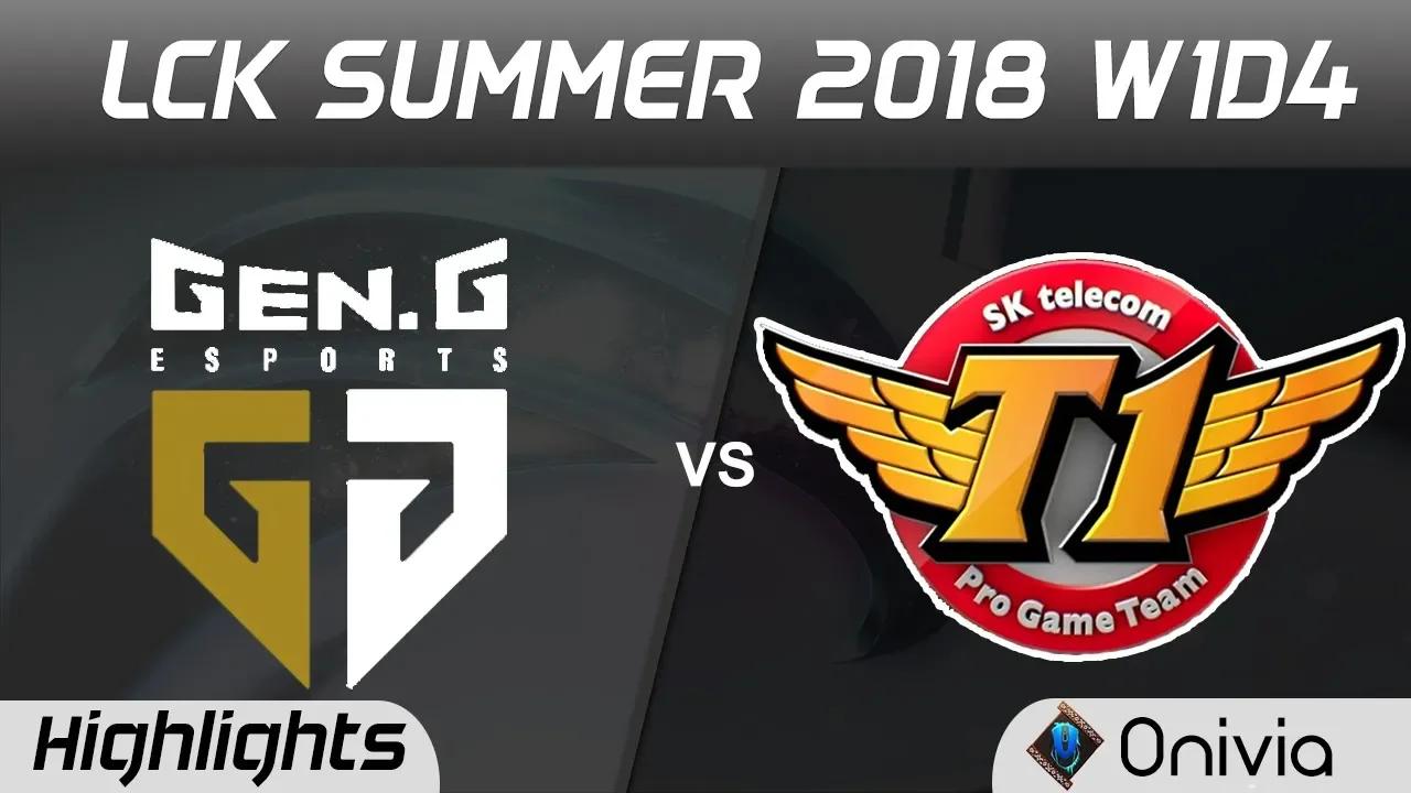 GEN vs SKT Highlights Game 1 LCK Summer 2018 Gen G Esports vs SK Telecom T1 by Onivia thumbnail