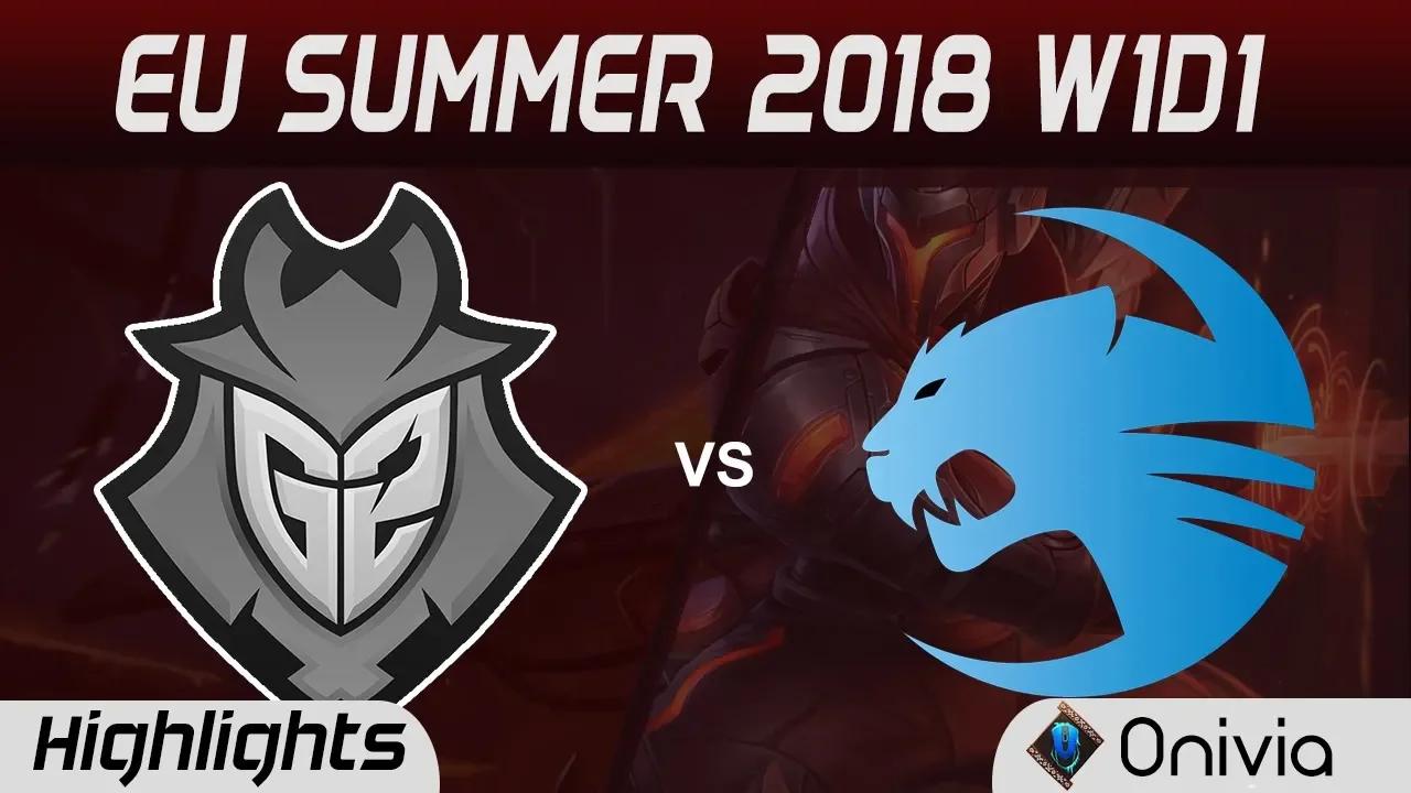 G2 vs ROC Highlights EU LCS Summer 2018 W1D1 G2 Esports vs Team ROCCAT By Onivia thumbnail