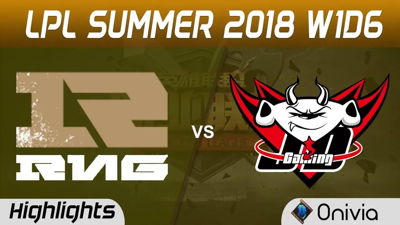 RNG vs JDG Highlights Game 1 LPL Summer 2018 W1D6 Royal Never Give Up vs JD Gaming by Onivia thumbnail