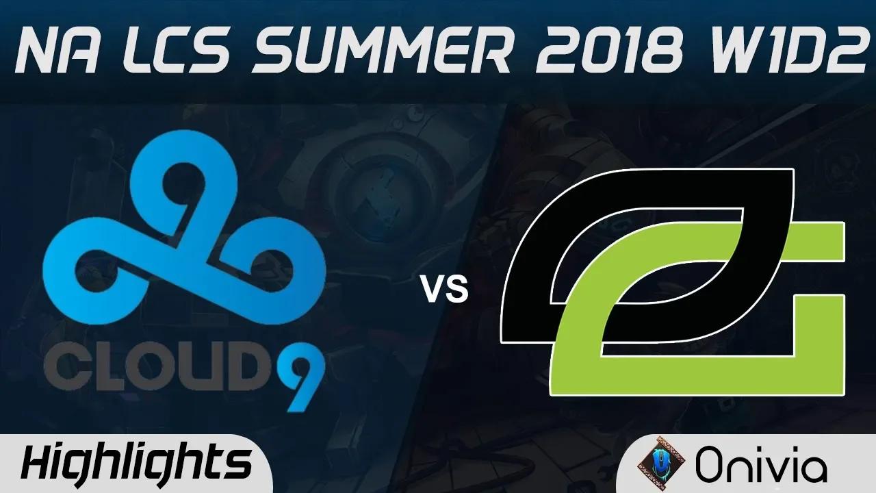 C9 vs OPT Highlights NA LCS Summer 2018 W1D2 Cloud9 vs Optic Gaming by Onivia thumbnail