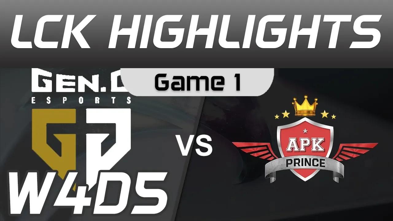 GEN vs APK Highlights Game 1 LCK Spring 2020 W4D5 GenG vs APK Prince LCK Highlights 2020 by Onivia thumbnail