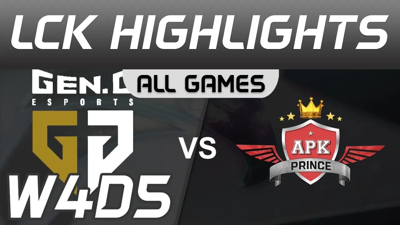 GEN vs APK ALL GAMES Highlights LCK Spring 2020 W4D5 GenG vs APK Prince LCK Highlights 2020 by Onivi thumbnail