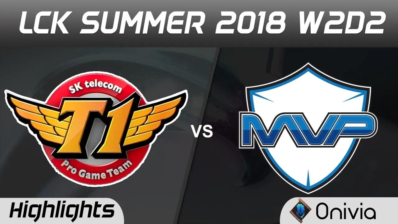 SKT vs MVP Highlights Game 1 LCK Summer 2018 W2D2 SK Telecom T1 vs MVP by Onivia thumbnail