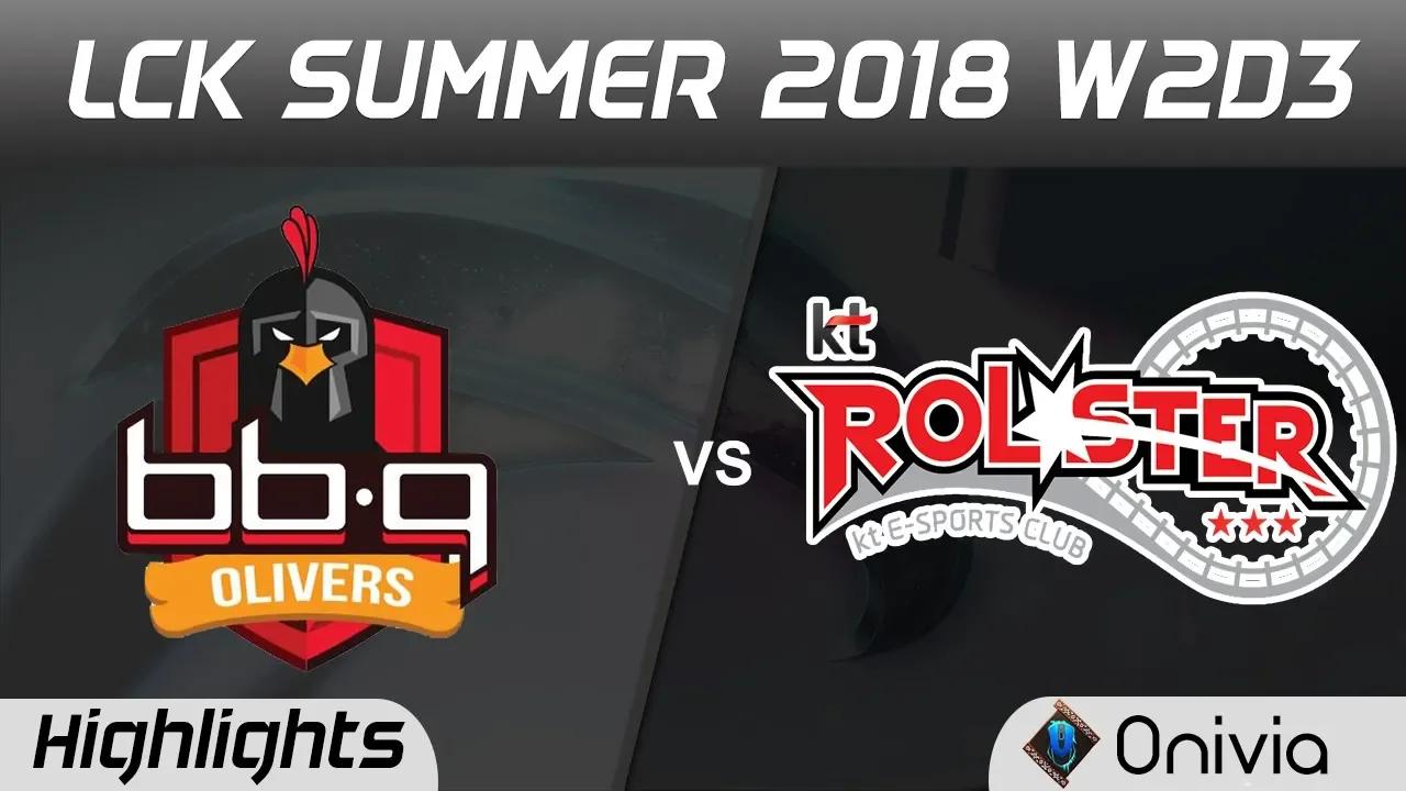 BBQ vs KT Highlights Game 1 LCK Summer 2018 W2D3 BBQ Olivers vs KT Rolster by Onivia thumbnail