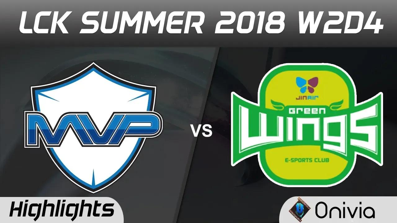 MVP vs JAG Highlights Game 1 LCK Summer 2018 W2D4 MVP vs Jin Air GreenWings by Onivia thumbnail