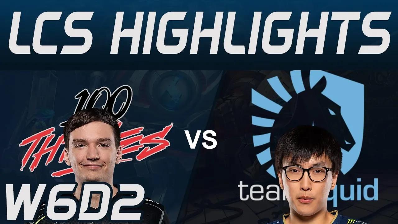 100 vs TL Highlights LCS Spring 2020 W6D2 100Thieves vs Team Liquid LCS Highlights 2020 by Onivia thumbnail