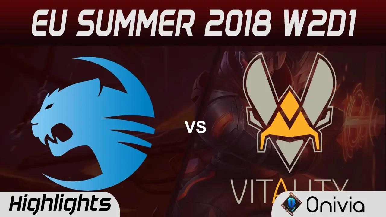 ROC vs VIT Highlights EU LCS Summer 2018 W2D1 Team ROCCAT vs Team Vitality By Onivia thumbnail