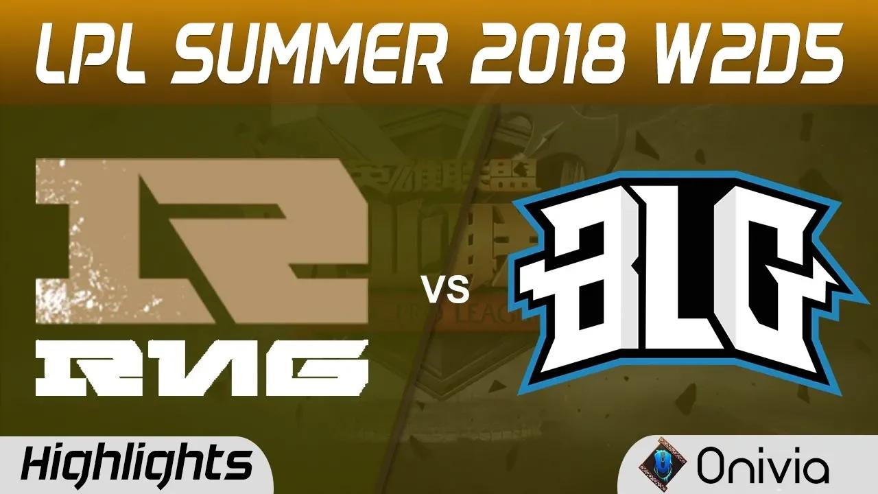 RNG vs BLG Highlights Game 2 LPL Summer 2018 W2D5 Royal Never Give Up vs Bilibili Gaming by Onivia thumbnail