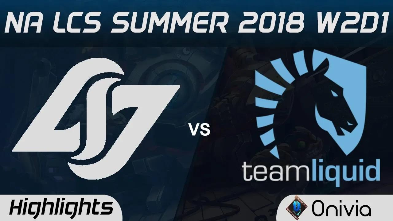 CLG vs TL Highlights NA LCS Summer 2018 W2D1 Counter Logic Gaming vs Team Liquid by Onivia thumbnail