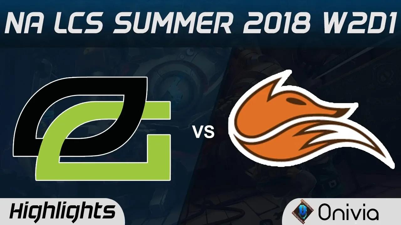 OPT vs FOX Highlights NA LCS Summer 2018 W2D1 Optic Gaming vs Echo Fox by Onivia thumbnail