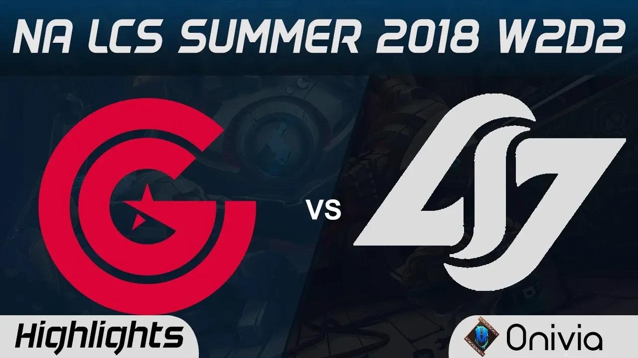 CG vs CLG Highlights NA LCS Summer 2018 W2D2 Clutch Gaming vs Counter Logic Gaming by Onivia thumbnail