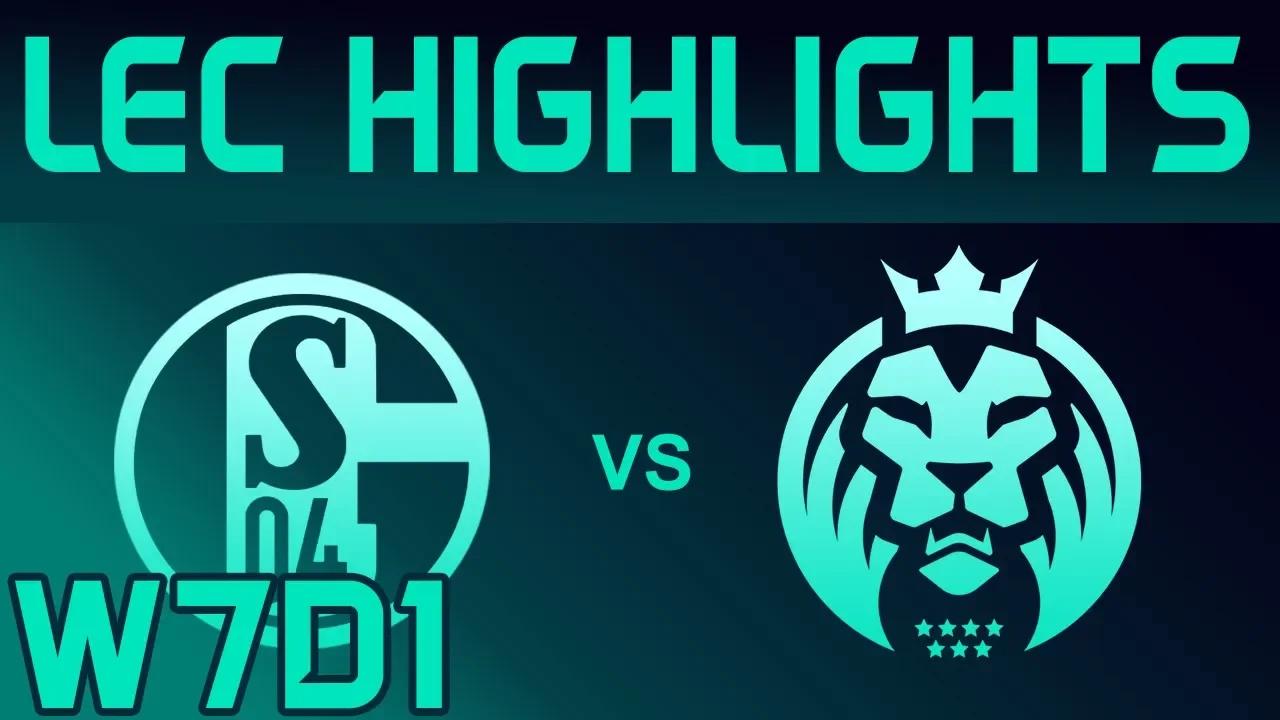 S04 vs MAD Highlights LEC Spring 2020 W7D1 FC Schalke 04 vs MAD Lions LEC Highlights 2020 by Onivia thumbnail