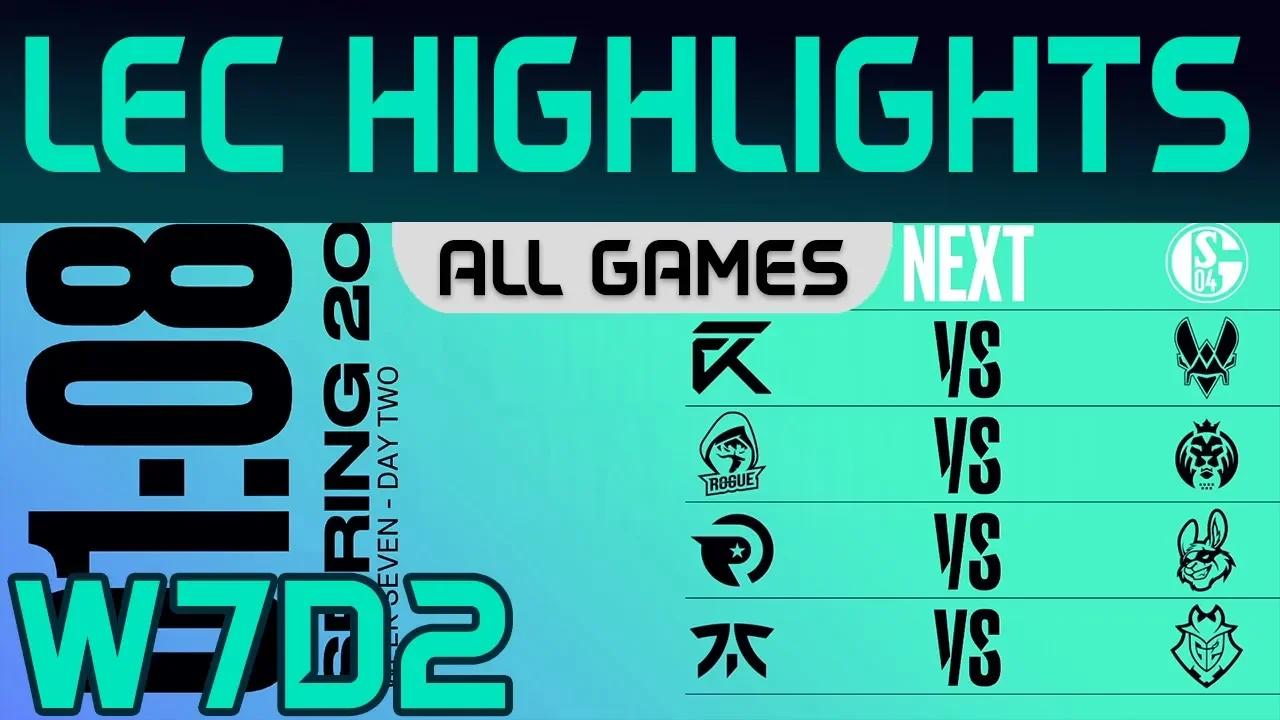 LEC Highlights Week7 Day2 LEC Spring 2020 All Games By Onivia thumbnail