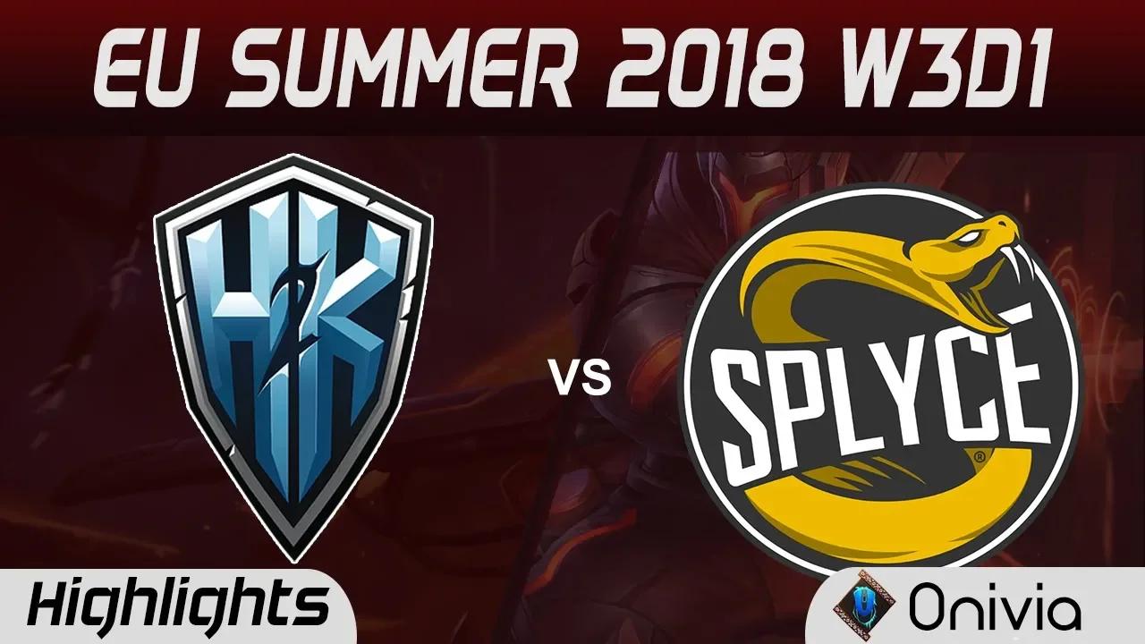 H2K vs SPY Highlights EU LCS Summer 2018 W3D1 H2K Gaming vs Splyce By Onivia thumbnail