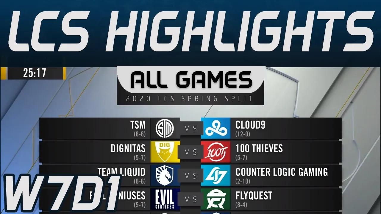 LCS Highlights Week7 Day1 LCS Spring 2020 All Games By Onivia thumbnail