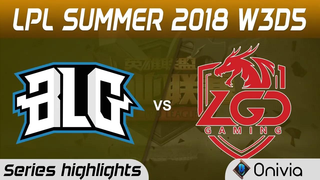 BLG vs LGD Series Highlights LPL Summer 2018 W3D5 Bilibili Gaming vs LGD Gaming by Onivia thumbnail