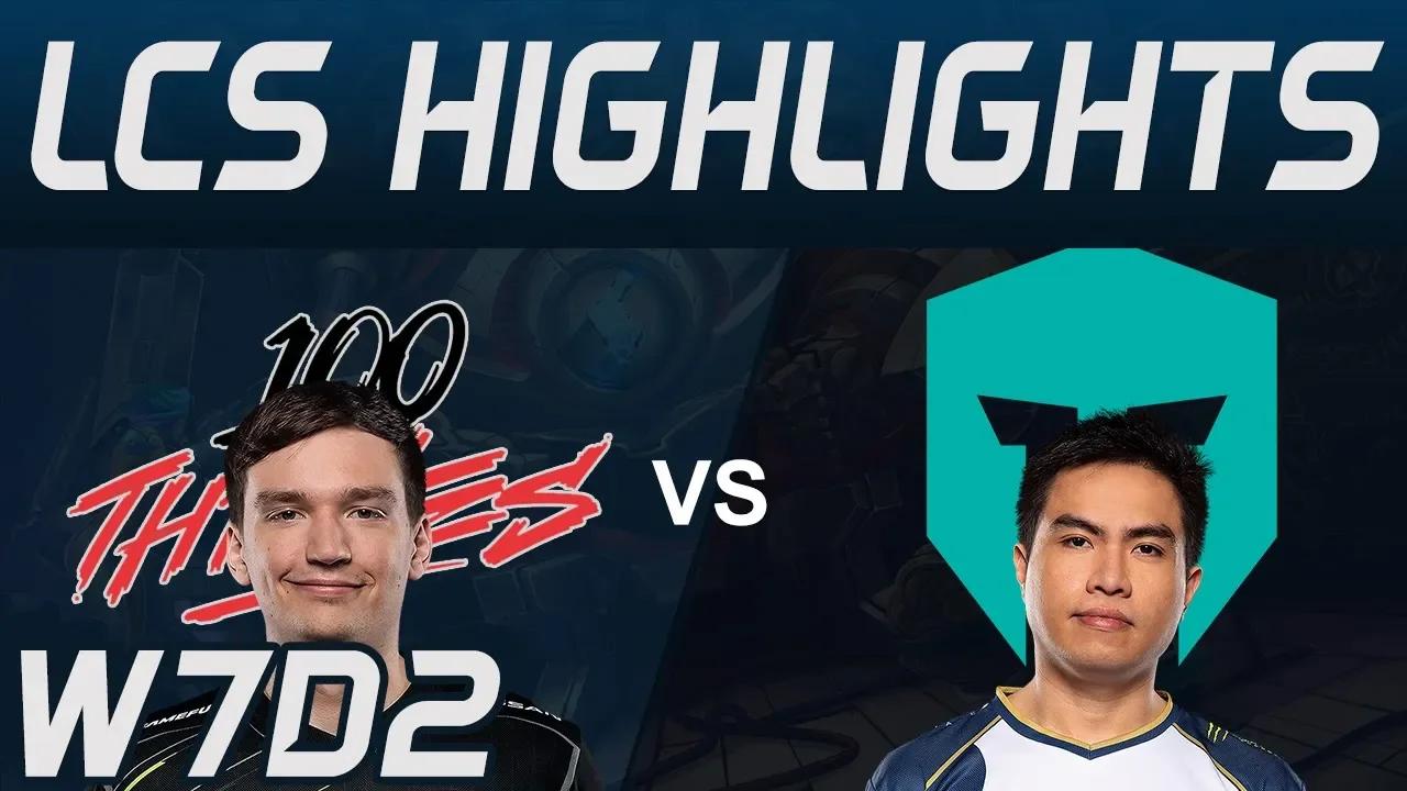 100 vs IMT Highlights LCS Spring 2020 W7D2 100Thieves vs Immortals LCS Highlights 2020 by Onivia thumbnail