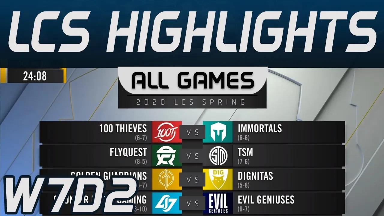 LCS Highlights Week7 Day2 LCS Spring 2020 All Games By Onivia thumbnail