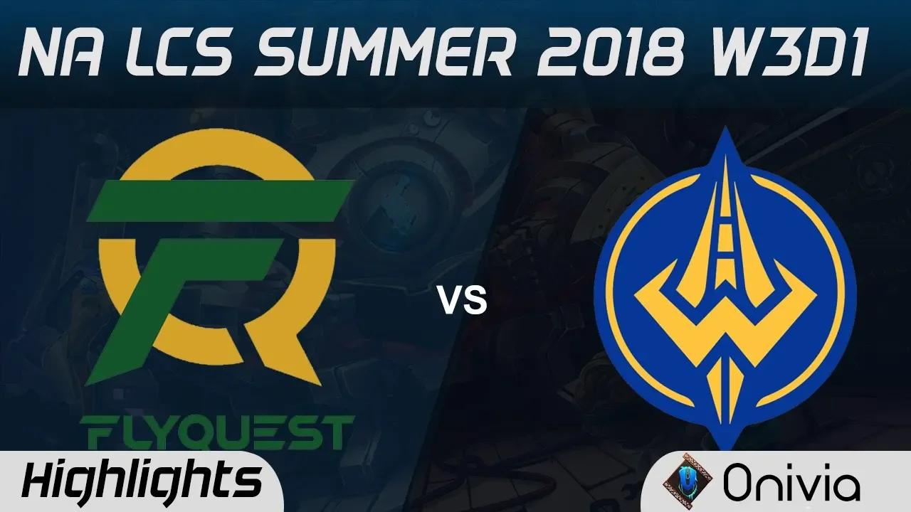 FLY vs GGS Highlights NA LCS Summer 2018 W3D1 Flyquest vs Golden Guardians by Onivia thumbnail