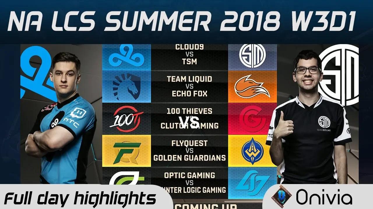 Full day Highlights NA LCS Summer 2018 W3D1 By Onivia thumbnail