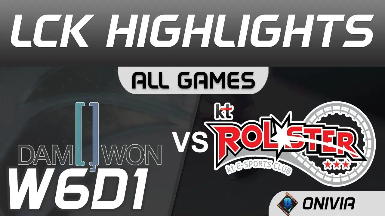 DWG vs KT Highlights ALL GAMES LCK Spring 2020 W6D1 Damwon Gaming vs KT Rolster LCK Highlights 2020 thumbnail