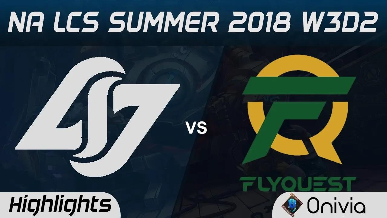 CLG vs FLY Highlights NA LCS Summer 2018 W3D2 Counter Logic Gaming vs Flyquest by Onivia thumbnail