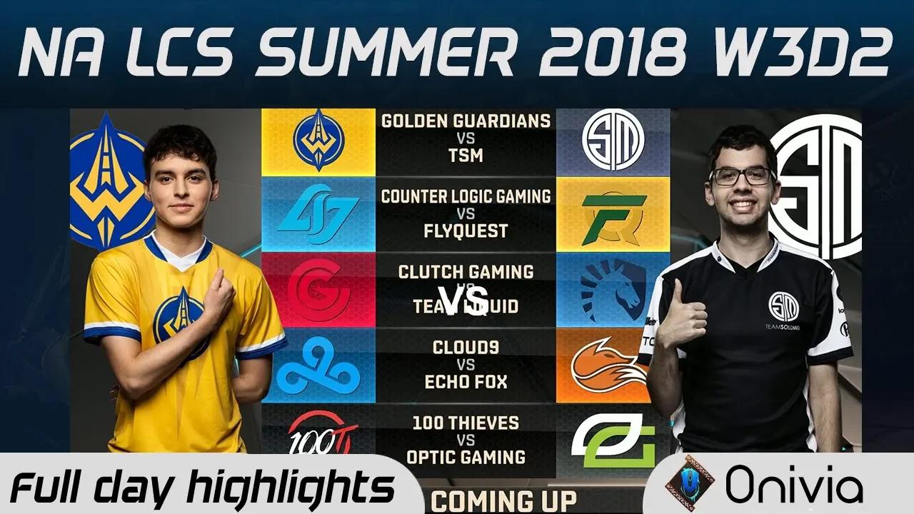 Full day Highlights NA LCS Summer 2018 W3D2 By Onivia thumbnail